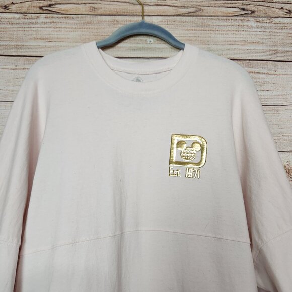 2021 Disney World Parks New Year’s Eve Pinkish Gold Spirit Jersey Size Large - Picture 3 of 15